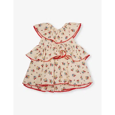 Konges Slojd Babies'  Fifi Fleur Bella Graphic-print Organic-cotton Dress 9-36 Months