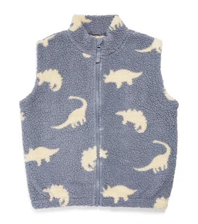 Konges Slojd Kids' Fleece Jody Gilet In Gray