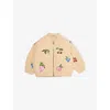 Konges Slojd Frappe Juno Sequin-embellished Shell Bomber Jacket 12 Months - 10 In Brown