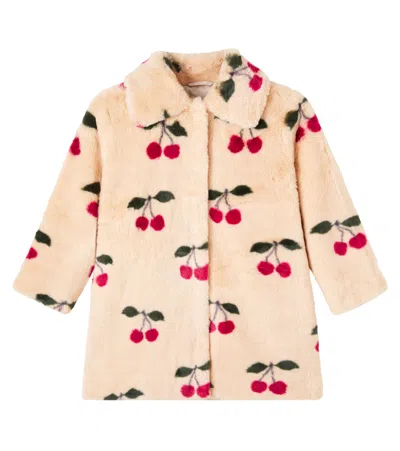 Konges Slojd Kids' Konges Sløjd Bedruckter Mantel Fuzzie In Neutral