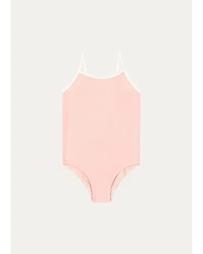 Konges Slojd Kids' Girl's Bowie One-piece Swimsuit In Pink