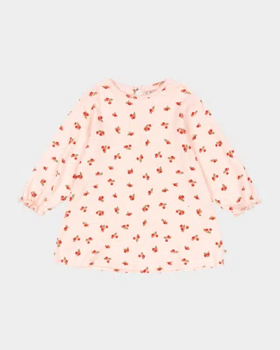 Konges Slojd Kids' Girl's Chleo Long Sleeve Dress In Pink