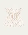 Konges Slojd Girl's Coco Bow-print Dress In Pink