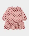 Konges Slojd Kids' Girl's Coco Heart-print Dress In Amour Mellow