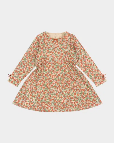 Konges Slojd Kids' Girl's Drey Floral-print Dress In Flowers