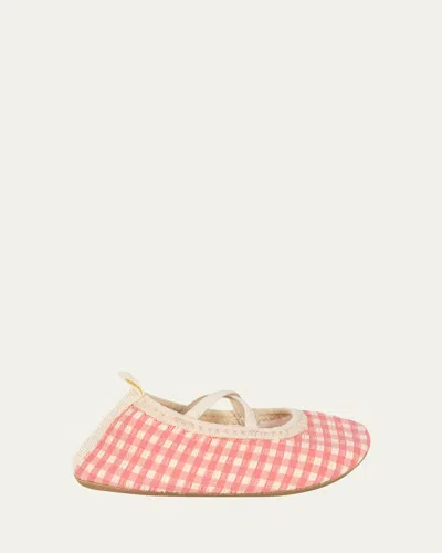 Konges Slojd Girl's Etta Gingham Swim Shoes, Baby/toddlers/kids In Multi