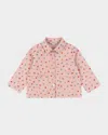 Konges Slojd Fen Printed Cotton Canvas Jacket In Pink Stars