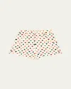 Konges Slojd Girl's Frankie Multicolor Heart-print Shorts In Neutral