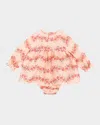 Konges Slojd Girl's Frill Floral Dress In Floria Pink