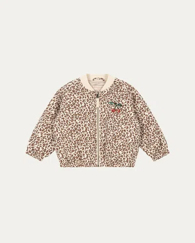 Konges Slojd Kids' Girl's Juno Bomber Jacket In Multi
