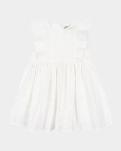 KONGES SLOJD GIRL'S LACEY EMBROIDERED DRESS