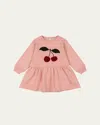 Konges Slojd Lou Cotton-blend Sweater Dress In Mellow Rose