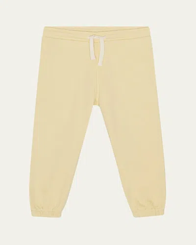 Konges Slojd Kids' Girl's Lou Drawstring Organic Cotton Sweatpants In Sea Mist
