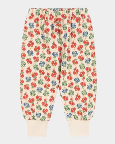 Konges Slojd Kids' Girl's Lou Floral-print Sweat Pants In Flowers
