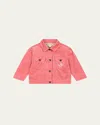 KONGES SLOJD GIRL'S LUCKY EMBROIDERED UNICORN-PRINT JACKET