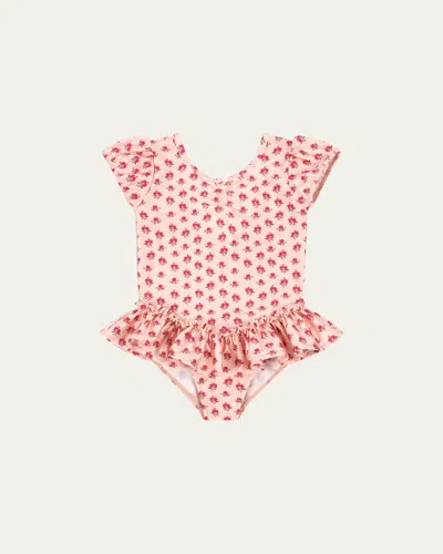 Konges Slojd Kids' Girl's Mousse Floral-print Tutu Dress