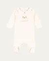 Konges Slojd Girl's My First Christmas Holiday Bodysuit In Antique White