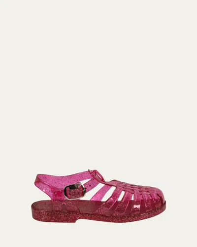 Konges Slojd Girl's Nea Glitter Jelly Sandals, Baby/toddlers/kids