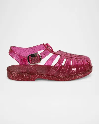 KONGES SLOJD GIRL'S NEA GLITTER JELLY SANDALS, BABY/TODDLERS/KIDS