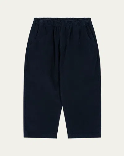 Konges Slojd Kids' Girl's Pen Corduroy Pocket Pants In Total Eclipse