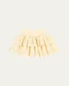 Konges Slojd Organic Cotton Smocked Posey Skirt In Neutral
