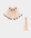 Konges Slojd Girl's Princess Sequin Cape Costume In Cherries