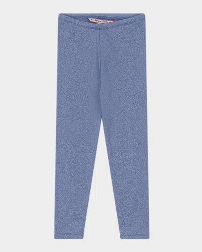 Konges Slojd Kids' Girl's Roli Stretch Rib Pants In Blue