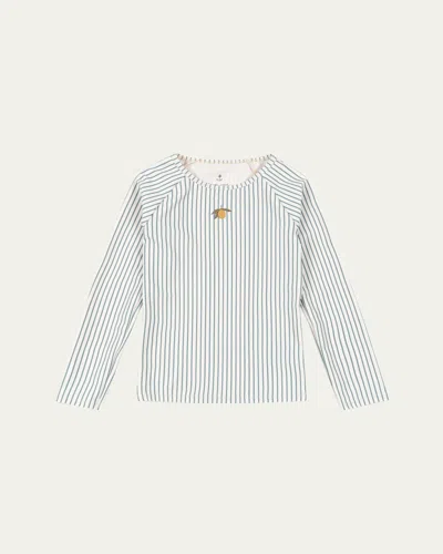 Konges Slojd Kids' Girl's Striped Rashguard Top