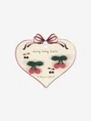Konges Slojd Set Of 2 Beaded Cherry Hair Clips In Red