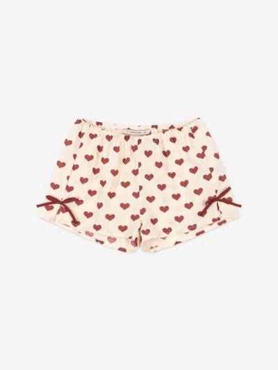 Konges Slojd Girls Ava Slit Shorts In Neutral