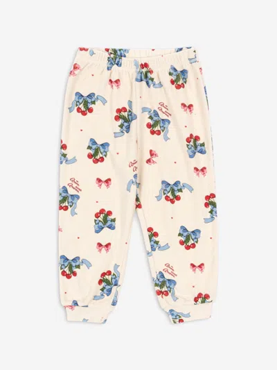 Konges Slojd Babies' Girls Cherry Itty Joggers In White