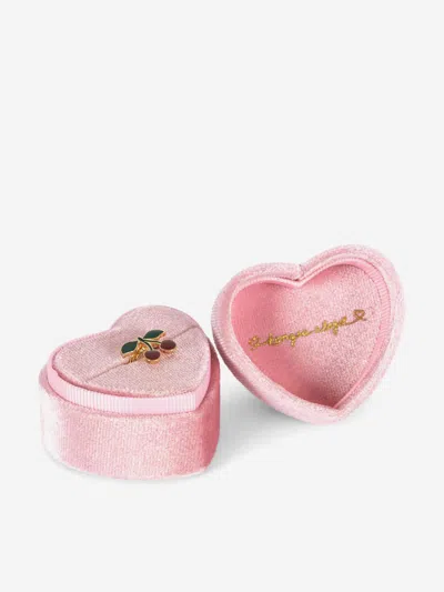 Konges Slojd Girls Cherry Love Ring In Pink