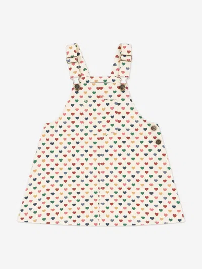 Konges Slojd Babies' Girls Frankie Overall Dress In Neutral
