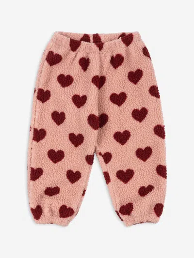 Konges Slojd Babies' Girls Heart Jody Joggers In Brown