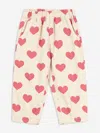 Konges Slojd Girls Hearts Magot Frill Pants In Ivory