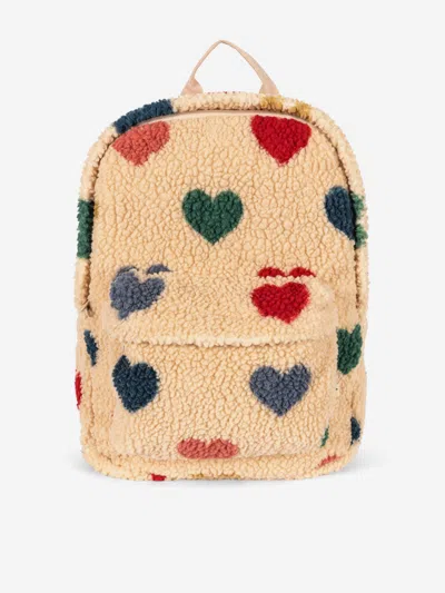 Konges Slojd Kids' Girls Jody Teddy Backpack In Neutral