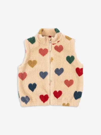 Konges Slojd Kids' Girls Jody Teddy Gilet In White