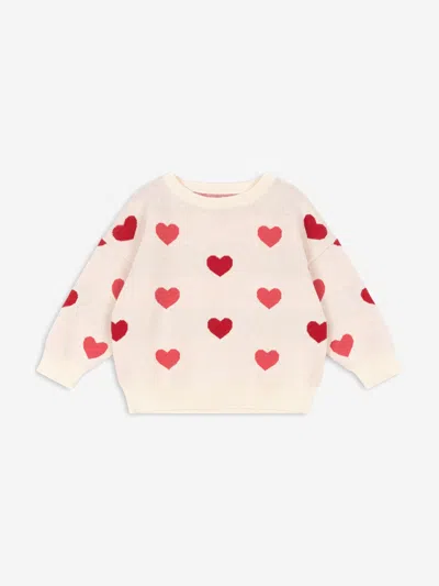 Konges Slojd Babies' Girls Lapis Knitted Jumper In Pink