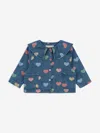 Konges Slojd Girls Magot Denim Blouse In Green
