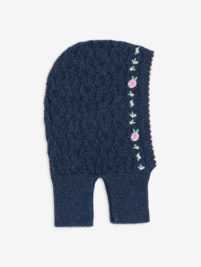 Konges Slojd Kids' Girls Rosier Balaclava In Blue