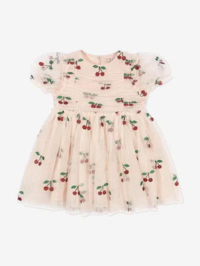 Konges Slojd Babies' Girls Tullie Cherry Dress In Neutral