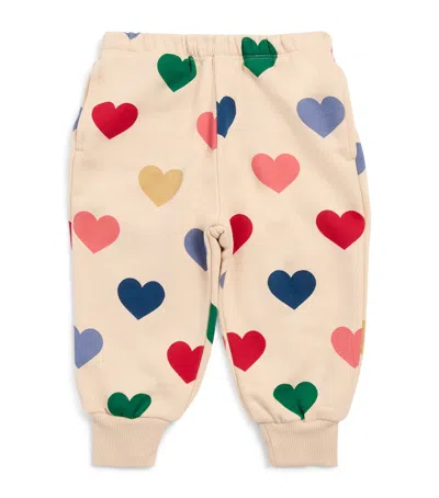 Konges Slojd Kids' Heart Lou Sweatpants In Pink