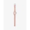 Konges Slojd Ids' Glitter Metal And Nylon Watch Horn Stars In Pink