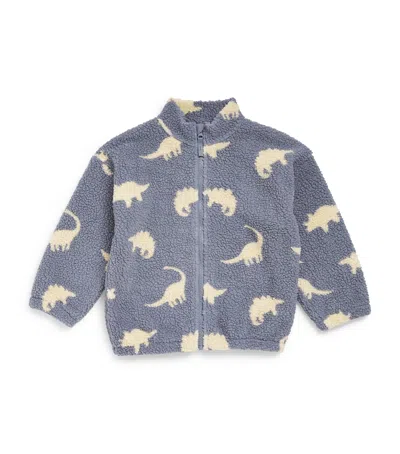 Konges Slojd Kids' Jody Teddy Jacket In Blue