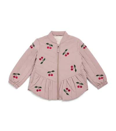 Konges Slojd Kids' Juna Bomber Jacket In Pink