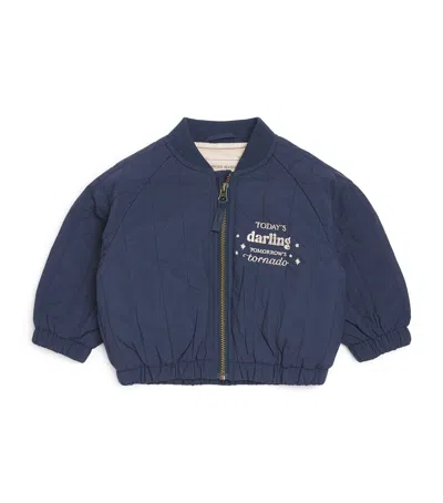 Konges Slojd Kids' Juno Bomber Jacket In Blue