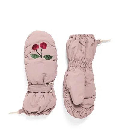 Konges Slojd Kids' Juno Mittens In Pink