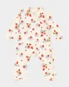 Konges Slojd Kid's Fruit Motif Coverall In Marmalade