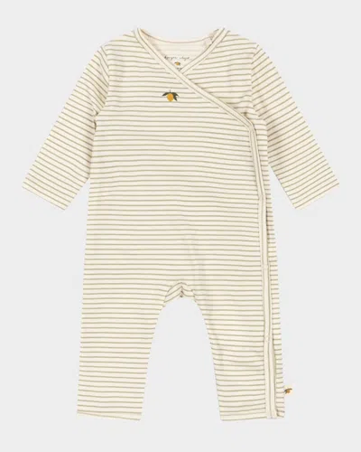 Konges Slojd Kid's Fruit Motif Coverall In Brown