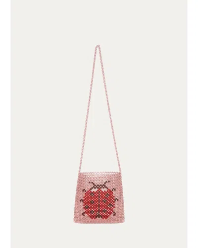 Konges Slojd Kid's Perla Ladybug Shoulder Bag In Pink Multi